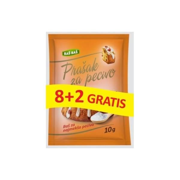 Prašak za pecivo BAŠ BAŠ 10g 8+2 gratis