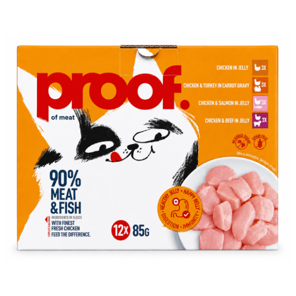 PROOF Of meat hrana za mačke multipack više ukusa 12x85g