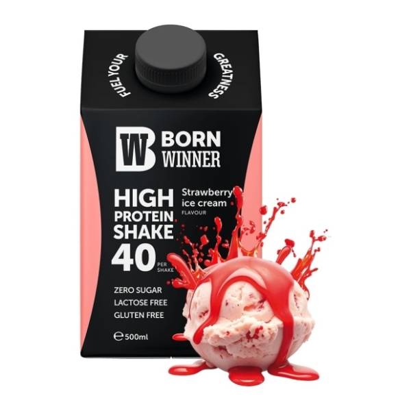 Protein šejk BORN WINNER jagoda 500ml