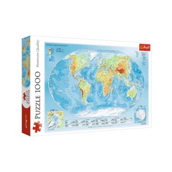 Puzzle Mapa sveta 1000 delova TREFL