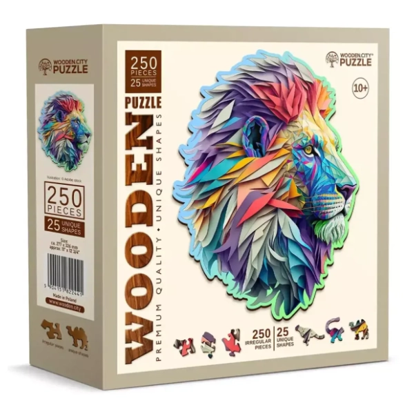 Puzzle Modern lion WOODEN