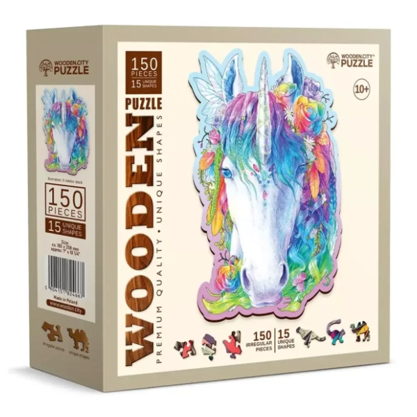 Puzzle Stylish unicorn WOODEN