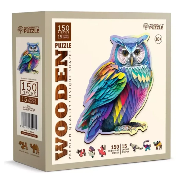 Puzzle Trendy owl WOODEN