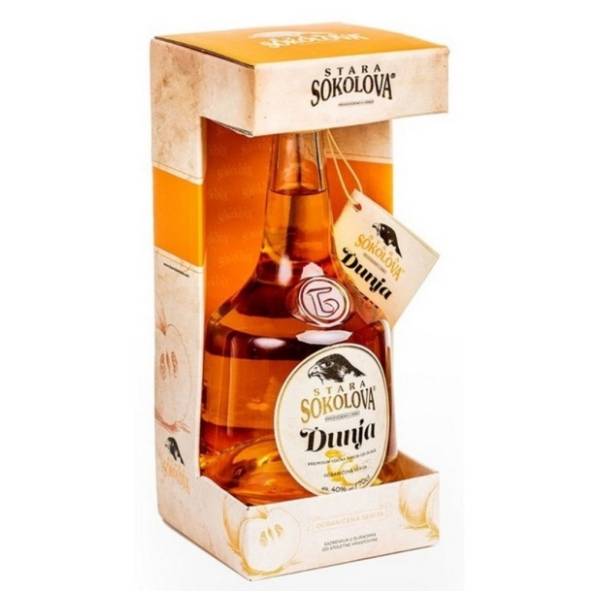Rakija STARA SOKOLOVA Lux dunja kutija 0,7l