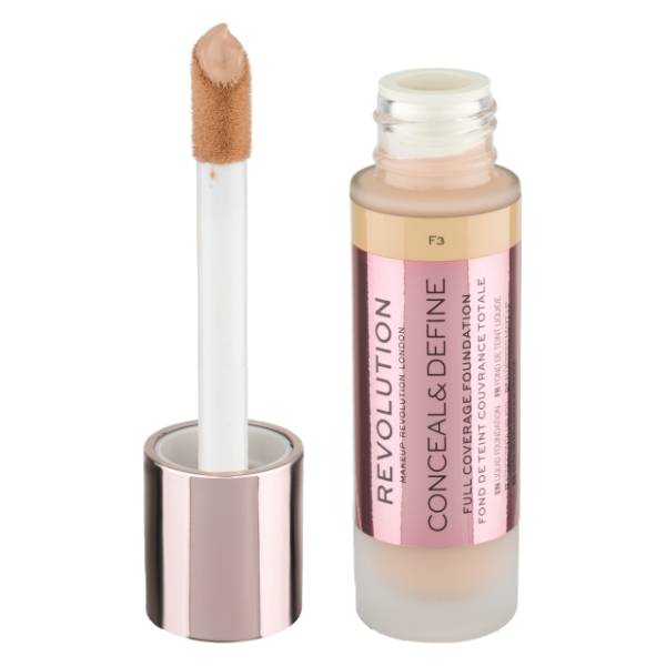REVOLUTION Conceal & define tečni puder F3