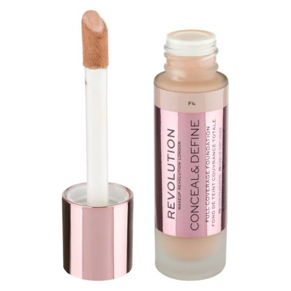 REVOLUTION Conceal & define tečni puder F4