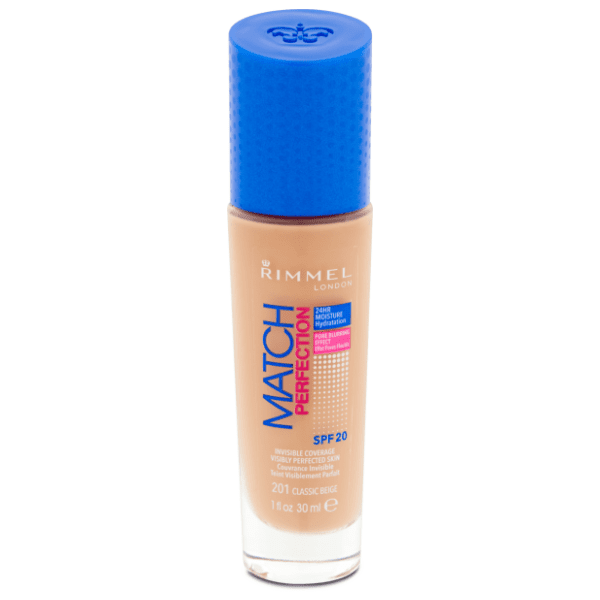 RIMMEL Match perfection tečni puder 201 classic beige