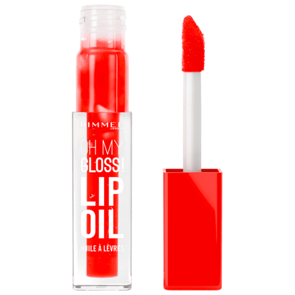 RIMMEL Oh my gloss lip oil sjaj za usne 004 vivid red