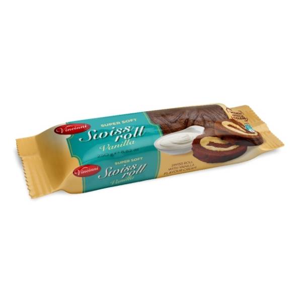 Rolat VINCINNI Swiss roll vanila 250g