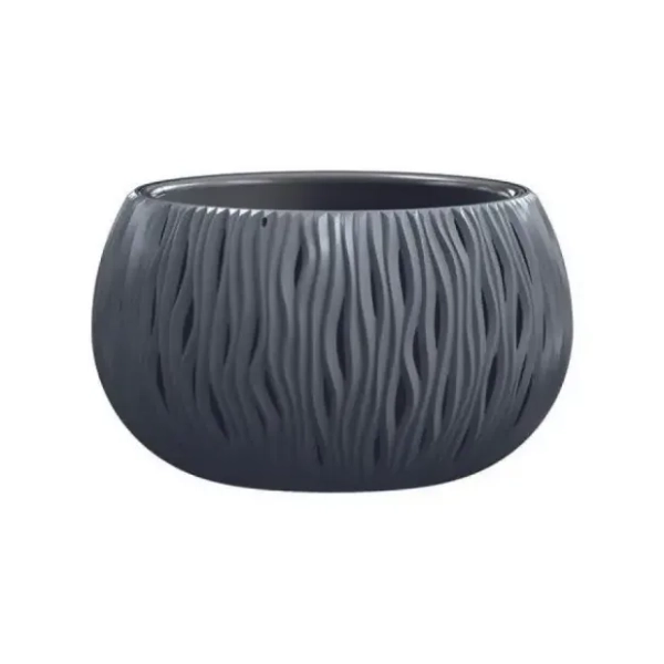 Saksija PROSPERPLAST Sandy 21x37cm siva