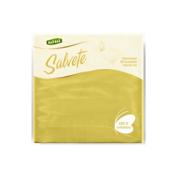 Salvete BAŠ BAŠ žute 2sloja 35kom 