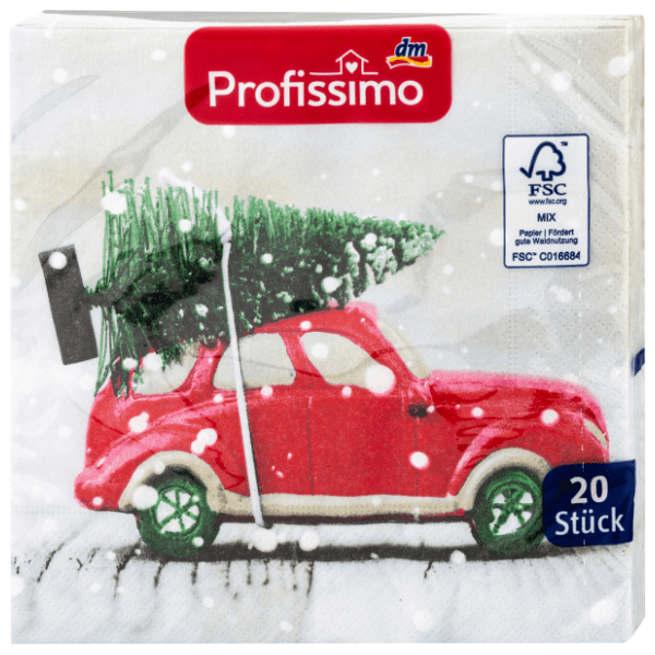 Salvete PROFISSIMO Auto 3sloja 20kom
