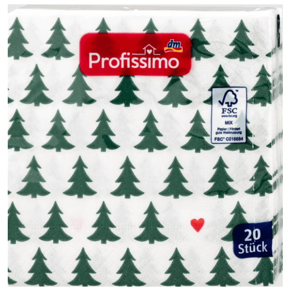 Salvete PROFISSIMO Borovi 3sloja 20kom
