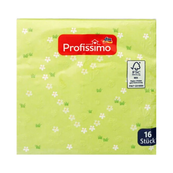 Salvete PROFISSIMO Cvetno srce 3sloja 16kom