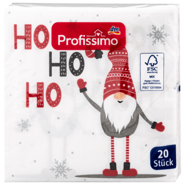 Salvete PROFISSIMO Hohoho 3sloja 20kom