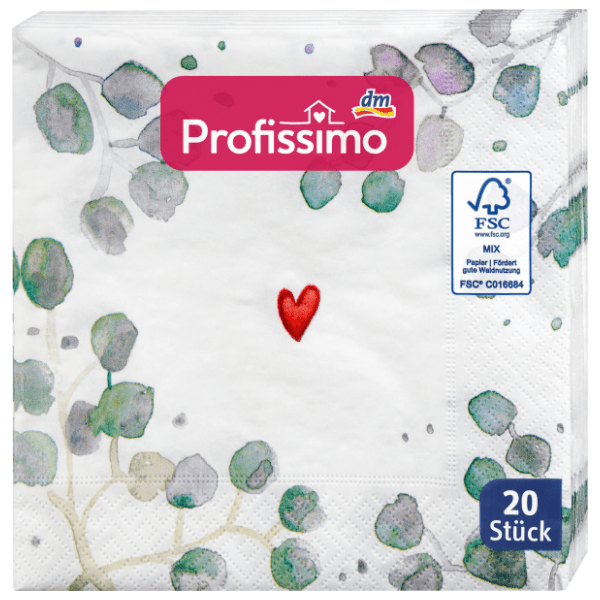 Salvete PROFISSIMO Eukaliptus 3sloja 20kom
