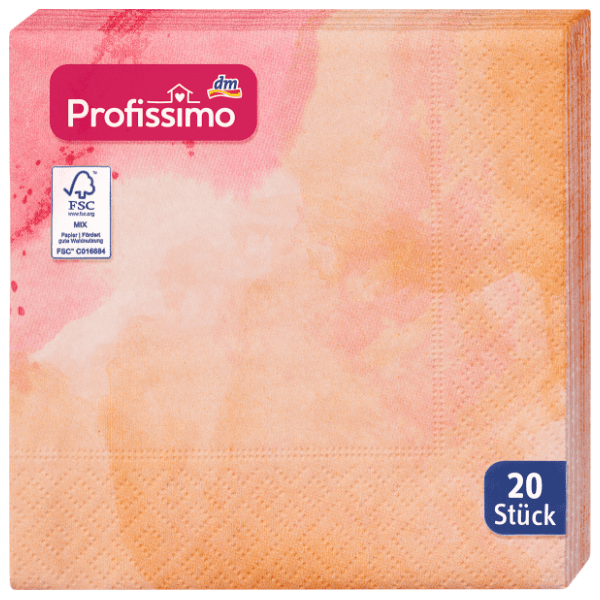 Salvete PROFISSIMO Prelivanje boja 3sloja 20kom