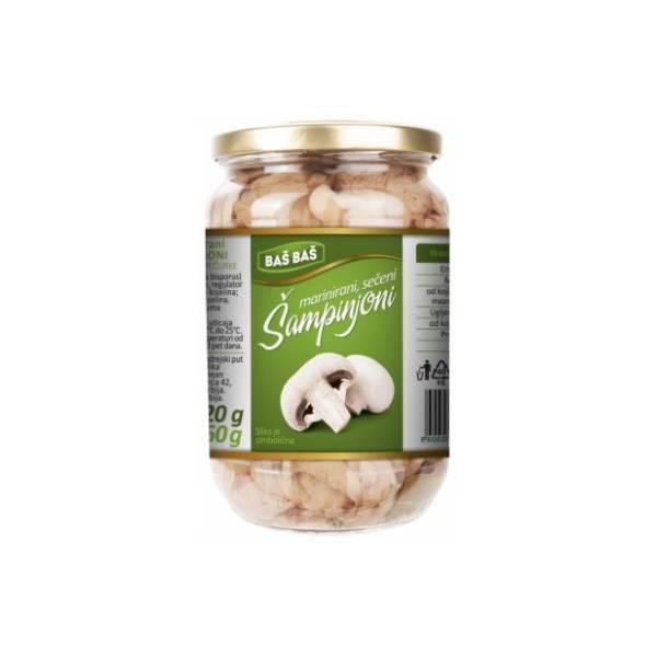 Šampinjoni BAŠ BAŠ rezani 720g