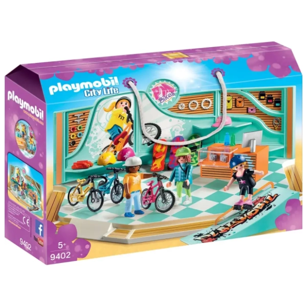 Set prodavnica bicikala i skejtova PLAYMOBIL