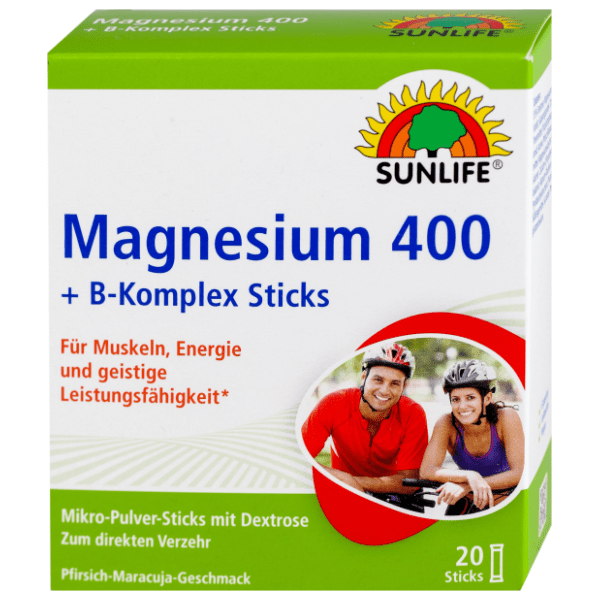SUNLIFE Magnezijum 400 + B Kompleks kesice 20kom
