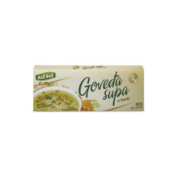 Supa BAŠ BAŠ u kocki goveđa 8x10g