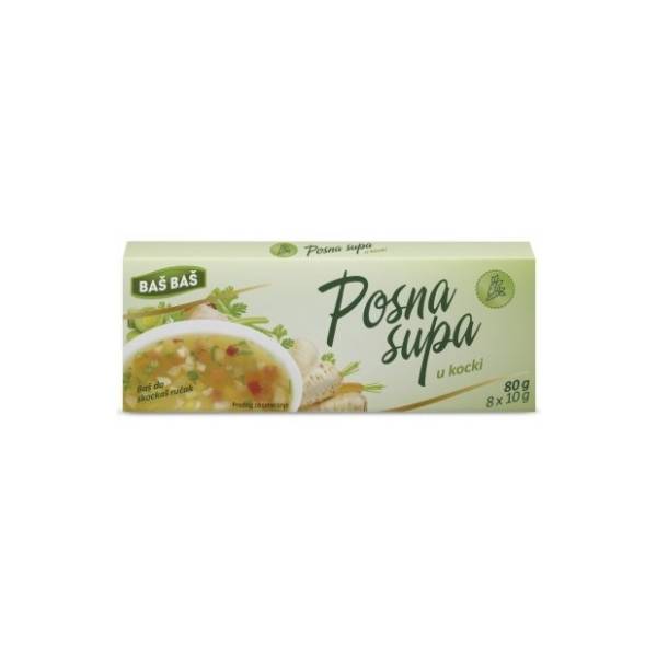 Supa BAŠ BAŠ u kocki posna 8x10g