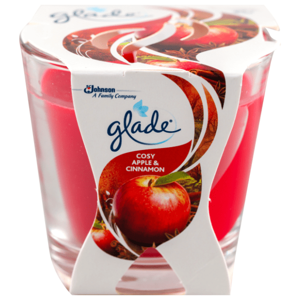 Sveća GLADE jabuka cimet 70g