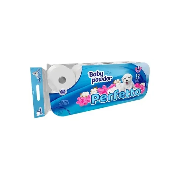 Toalet papir PERFETTO baby powder 3sloja 10kom