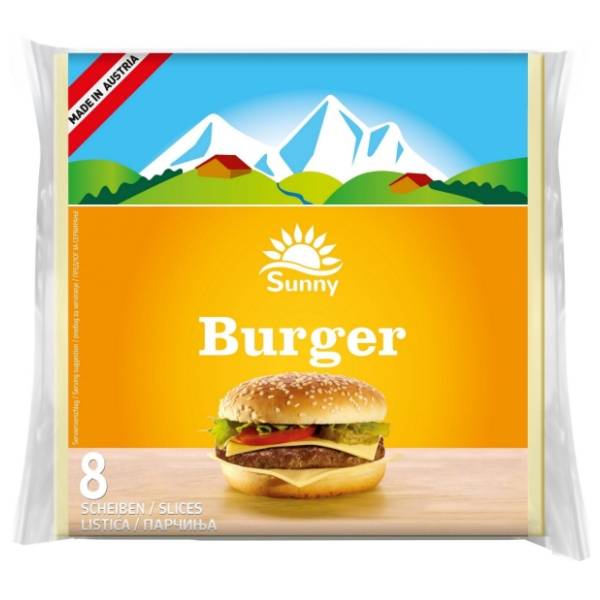 Topljeni sir SUNNY burger listići 150g