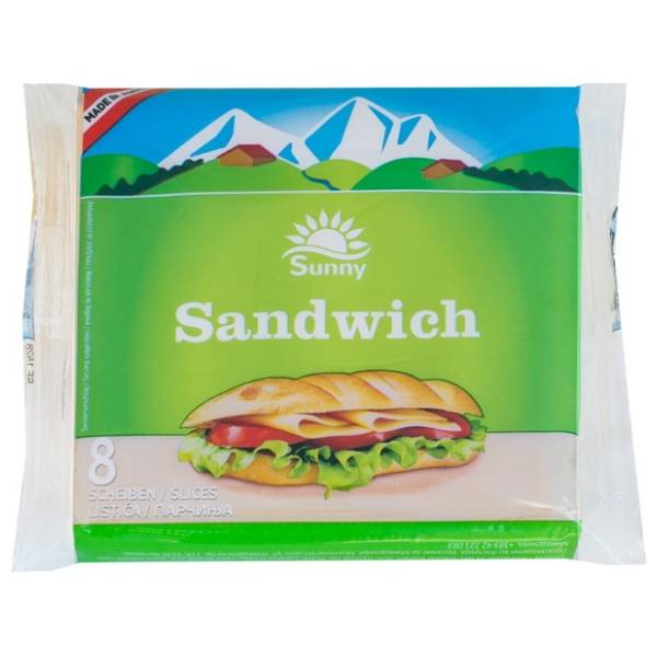 Topljeni sir SUNNY sandwich listići 150g