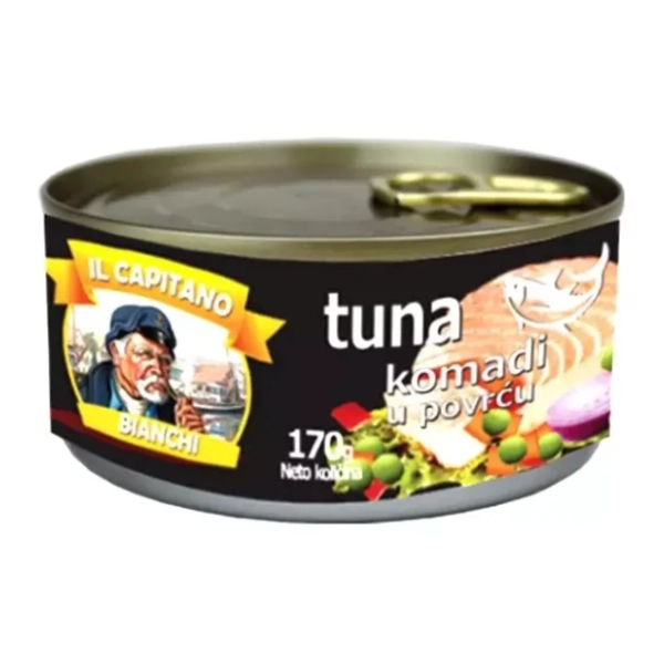 Tunjevina IL CAPITANO komadi sa povrćem 170g