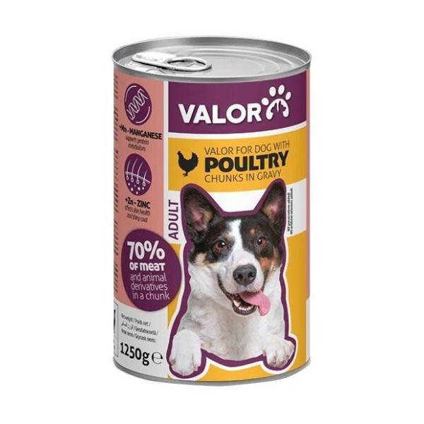 VALOR hrana za pse piletina i ćuretina 1250g