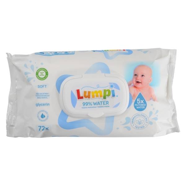 Vlažne maramice LUMPI aqua 72kom