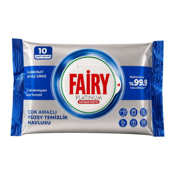 Vlažne maramice za čišćenje FAIRY platinum 10kom