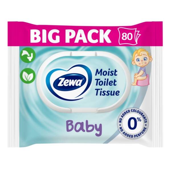 Vlažni toalet papir ZEWA baby 80kom