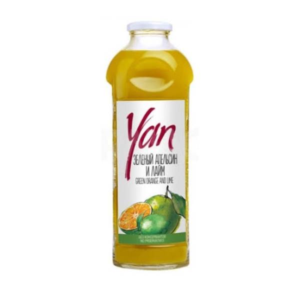 Voćni sok YAN pomorandža i limeta 100% 930ml