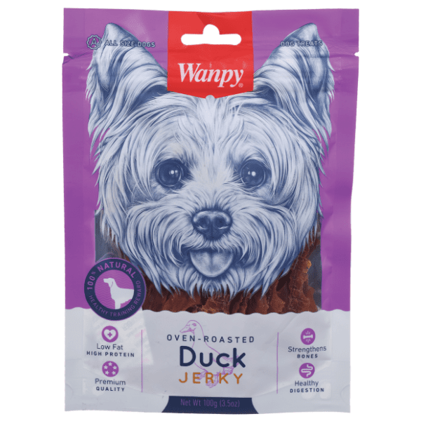 WANPY poslastica za pse duck jerky 100g