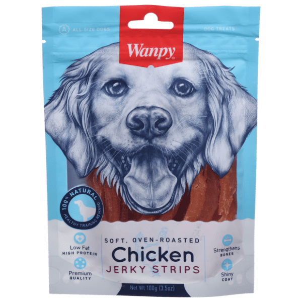 WANPY poslastica za pse soft chicken jerky strips 100g