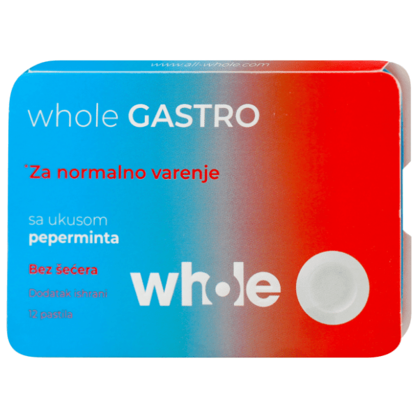 WHOLE Gastro pastile bombone sa ukusom peperminta 12kom