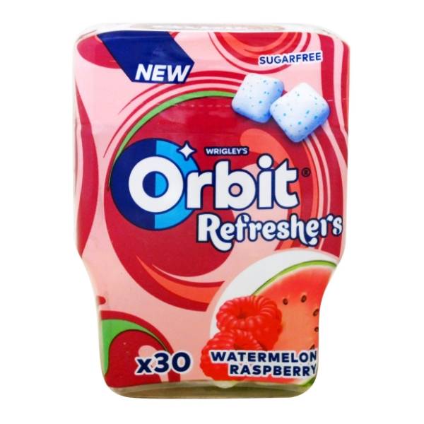 Žvake ORBIT refreshers lubenica malina 67g