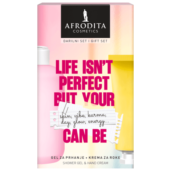 AFRODITA set Perfect life (gel za tuširanje i krema za ruke)