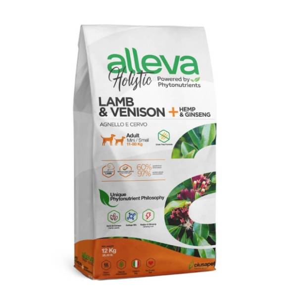 ALLEVA Holistic adult mini hrana za pse jagnjetina i divljač 12kg
