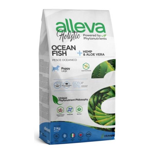 ALLEVA Holistic puppy maxi hrana za pse okeanska riba 2kg