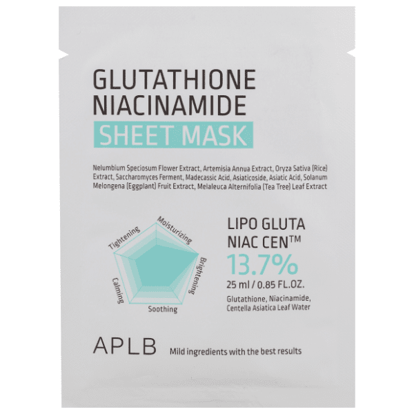 APLB Glutathione niacinamide maska za lice 25ml