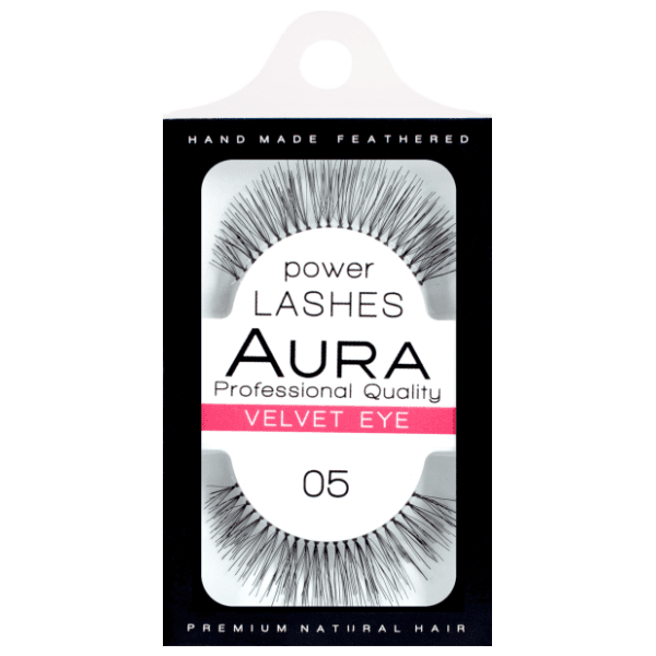 AURA Power lashes veštačke trepavice 05 velvet eye