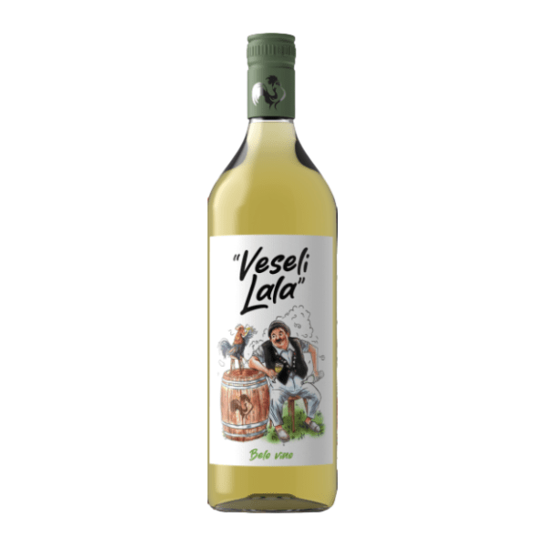 Belo vino VESELI LALA Polusuvo 1l