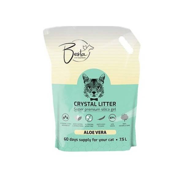 BESTA Aloe vera silikonski posip za mačke 7,5l