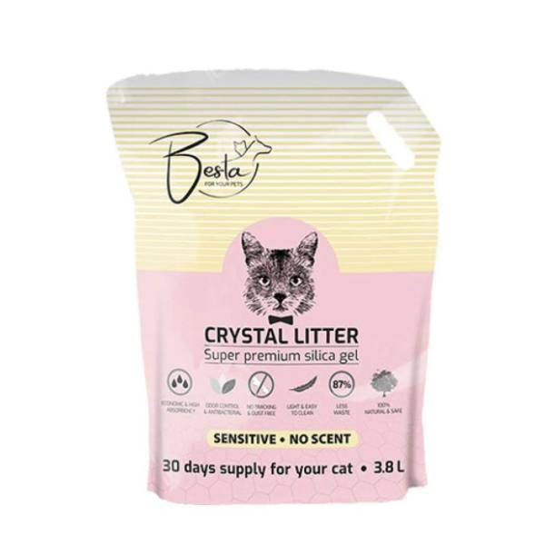 BESTA Sensitive silikonski posip za mačke 3,8l