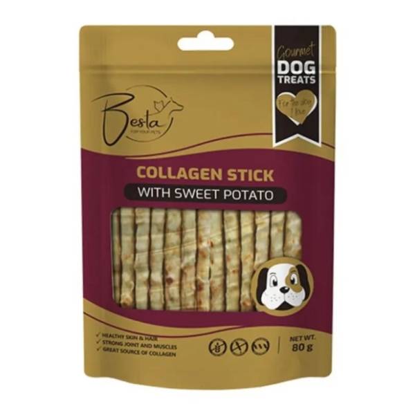 BESTA Stick poslastica za pse kolagen i batat 80g
