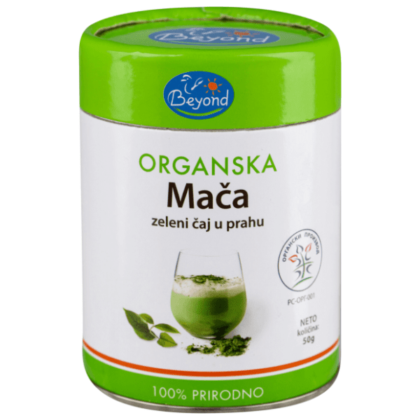 BEYOND organska mača zeleni čaj u prahu 50g